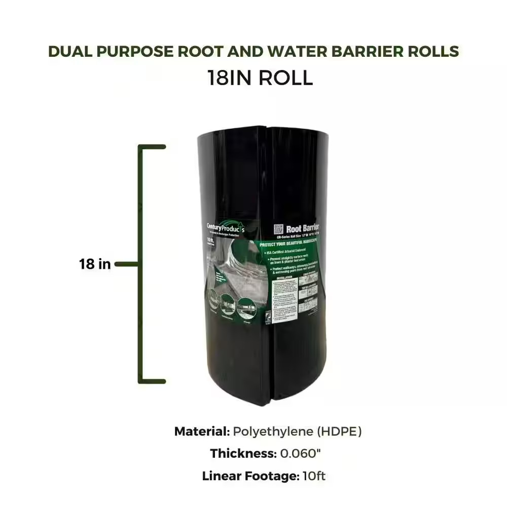 18 In. D X 120 In. L Dual Purpose Root and Water Barrier Rolls