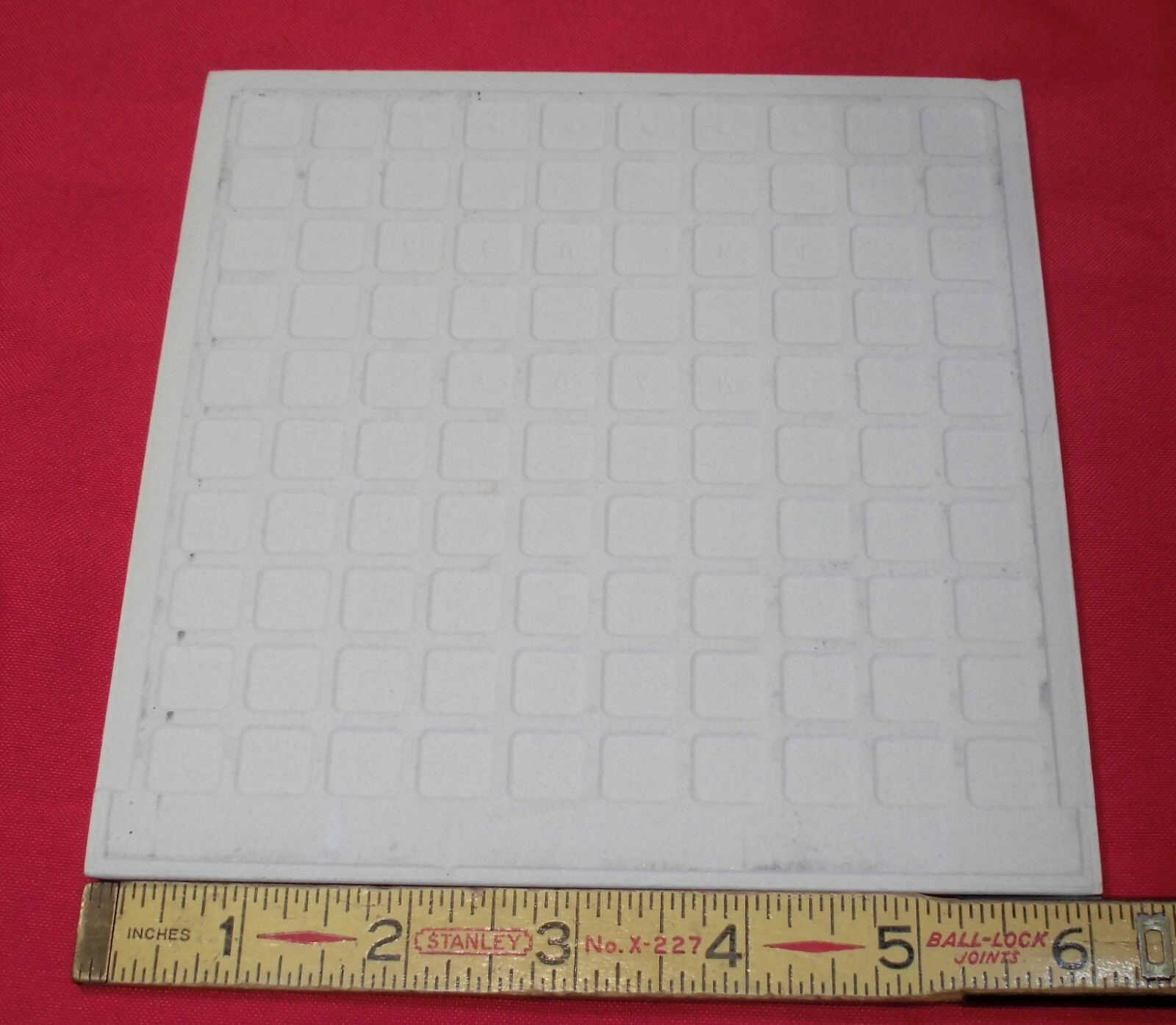 Glossy #1 White: 6-1/8″ Ceramic Bullnose Tile by Florida Co. Made in USA, NOS