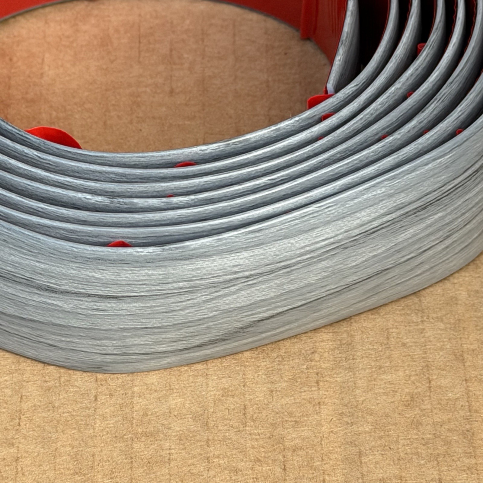 Art3d Gray Peel and Stick PVC Trim Flexible Wall 1.57 in. Baseboard Molding Roll