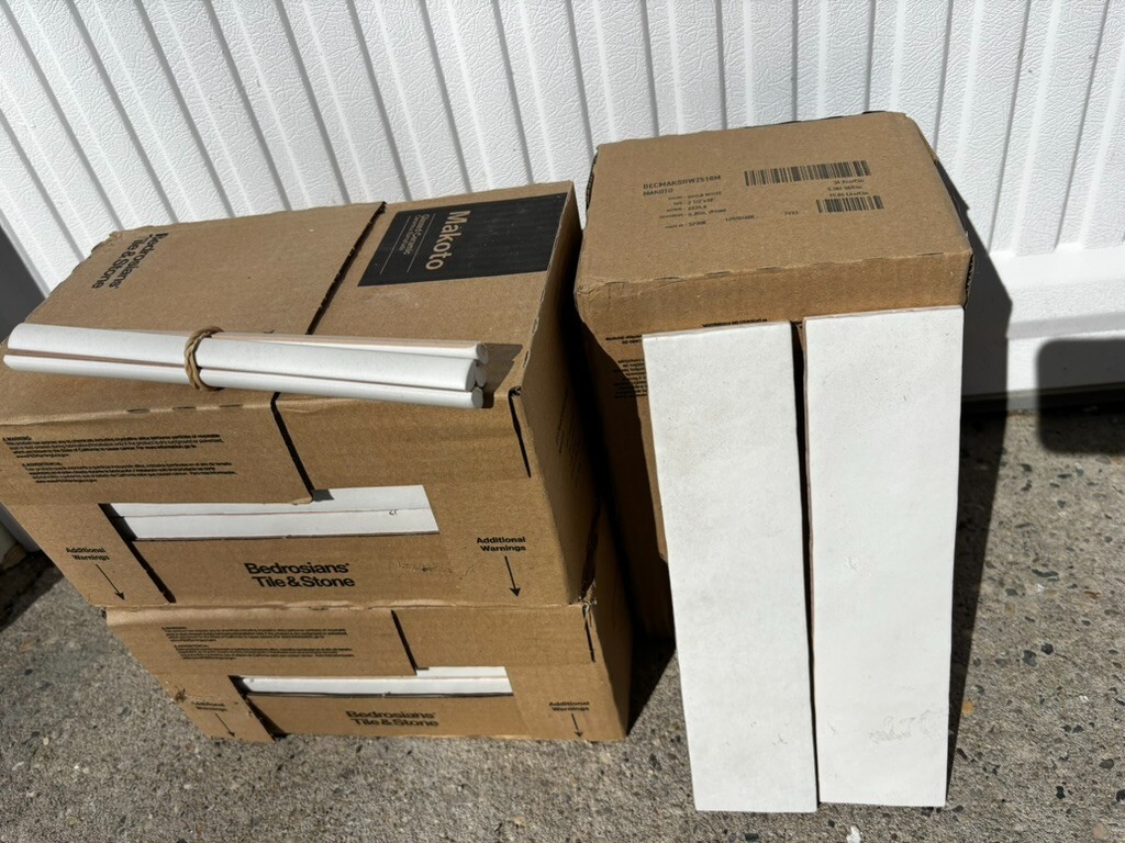 Bedrosian Shoji White (greige) Designer Wall Tiles – New Huge Discount