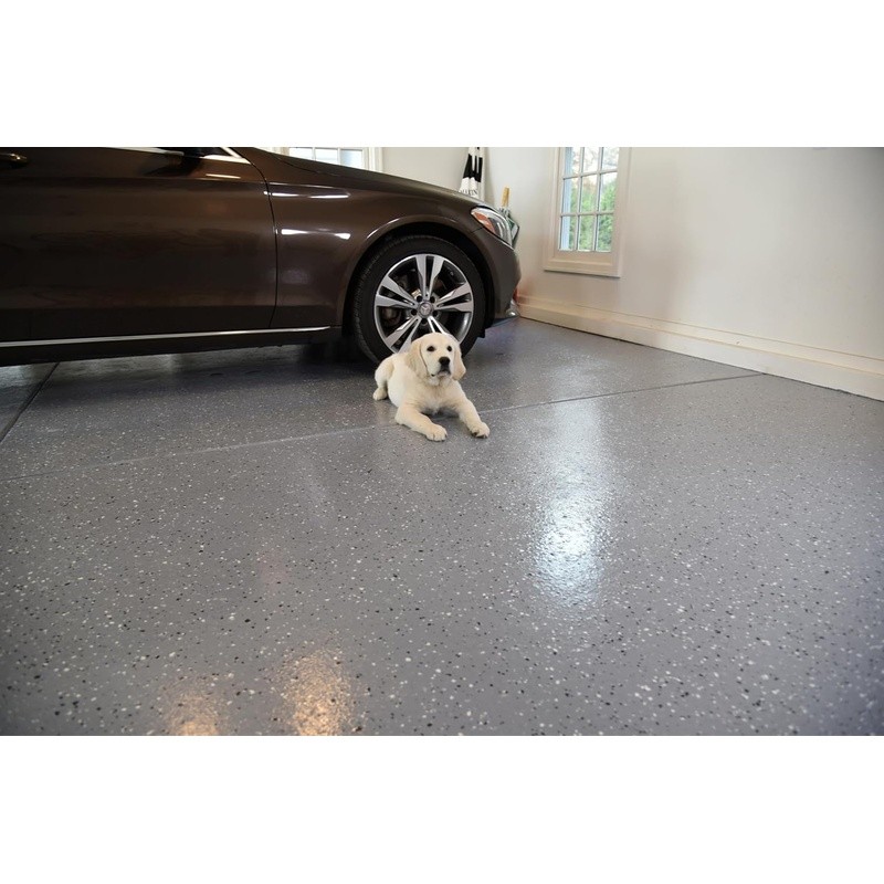 100 Solid Self Leveling Epoxy Floor Coating Kit Durable Chemical Resistant New