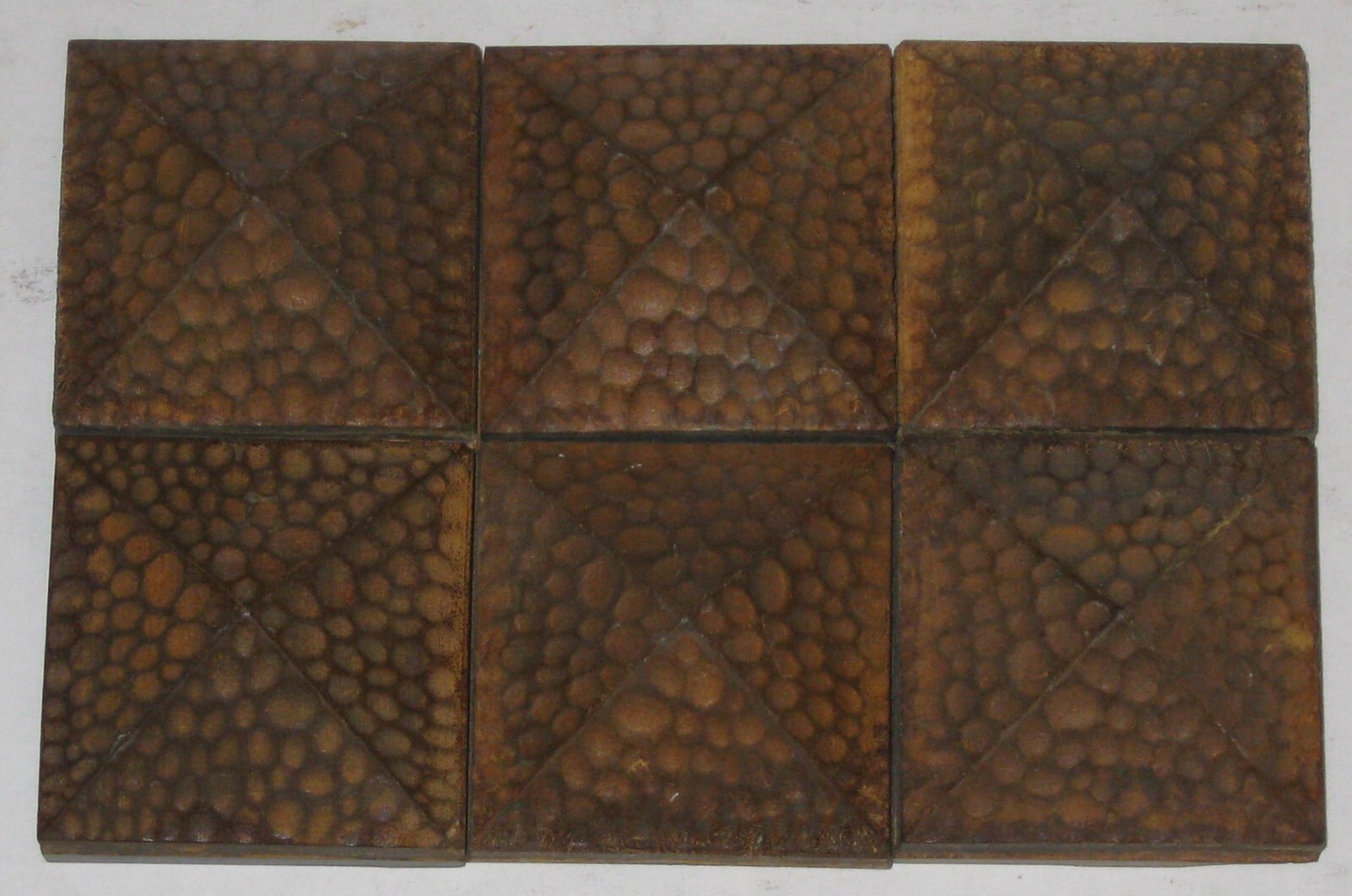 2″x2″ Pandora Henna Resin Deco Insert Accent Wall Tile -Lot of 6 pcs