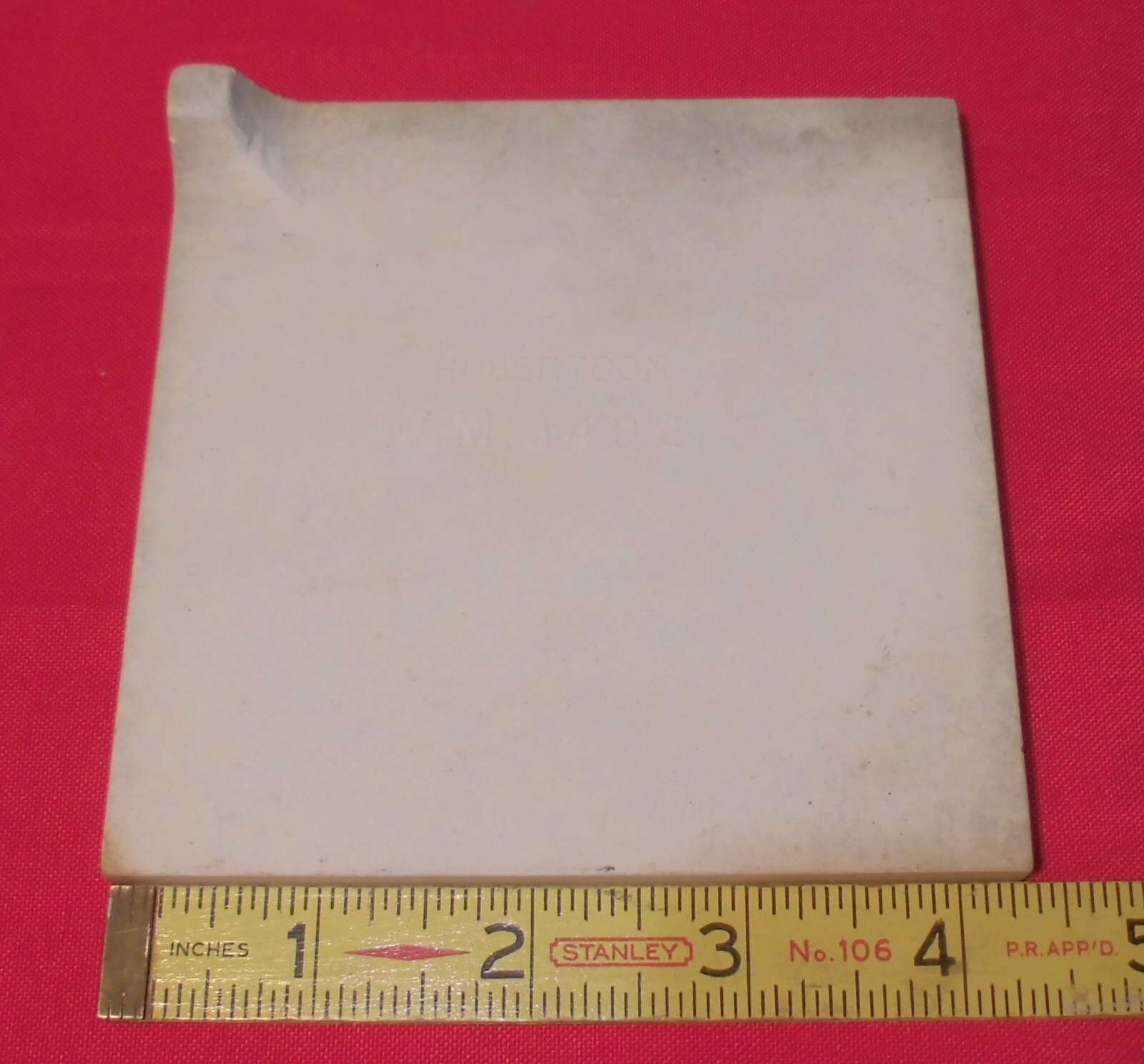 1 pc. Sandstone: Radius Bullnose Inside Corner Ceramic Tile: 4-3/8″ Robertson