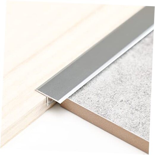 Pcs Aluminum T Molding Trim & Floor Transition 2.9ft x 0.8in 3 Matte Silver