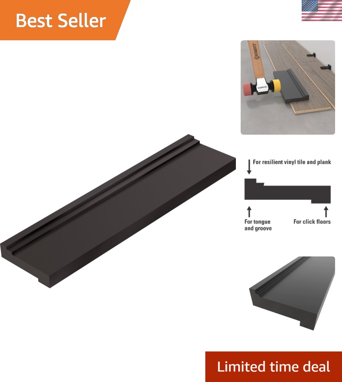 Versatile 2.75″ x 9.25″ Tapping Block – Ideal for Laminate and Vinyl Flooring