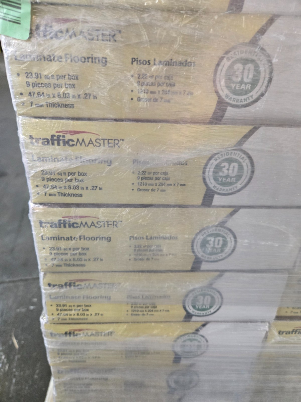 Pallet Sale – Trafficmaster Flooring Grey Oak 7mm – 33 cases