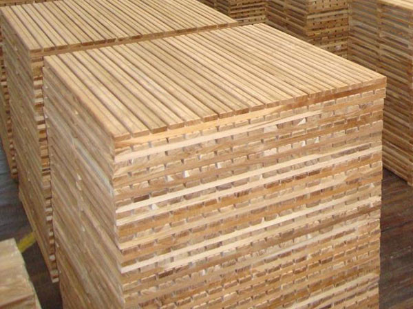 Solid Premium African Teak Wood Mat Unfinished of 16 x 16