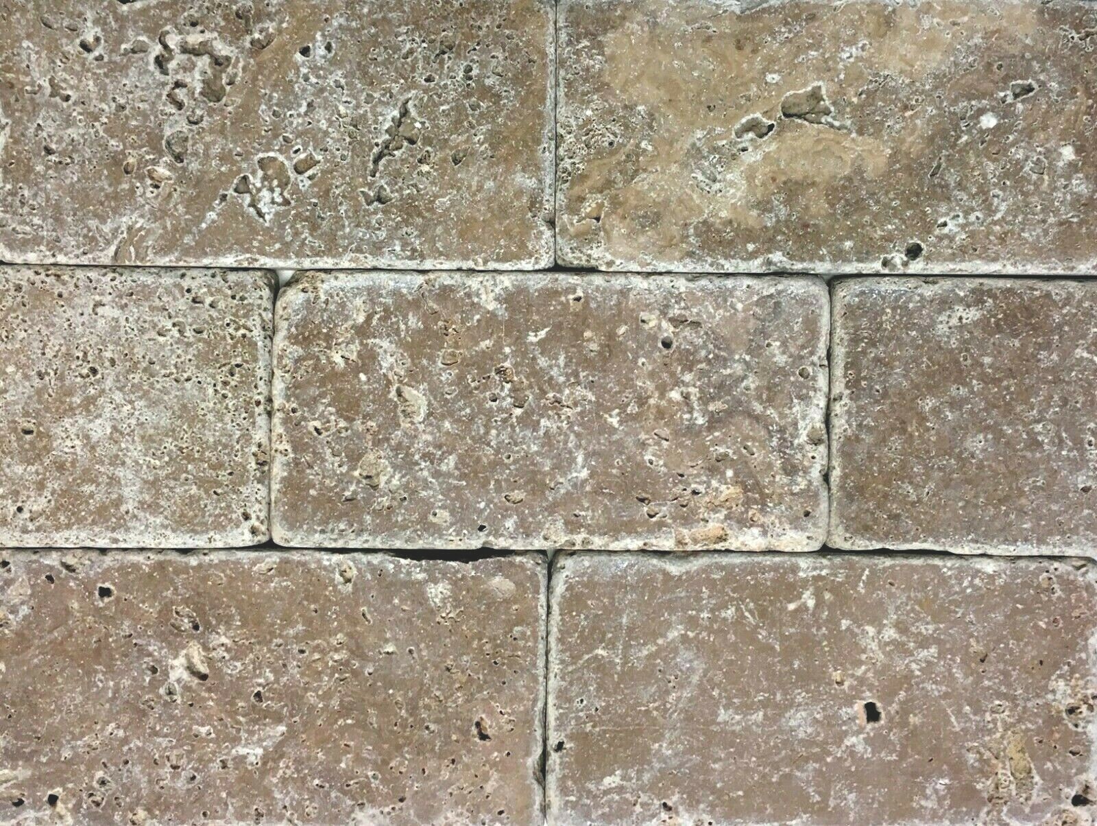 Noce Tuscany 3×6 Aged Tumbled Travertine Tile Floor Kitchen Backsplash (1 SF)