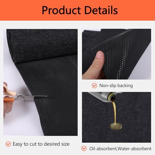 Oil Spill Mat, 48×72 Inch Garage Floor Mat for Under Car, Waterproof, 48″ x 72″