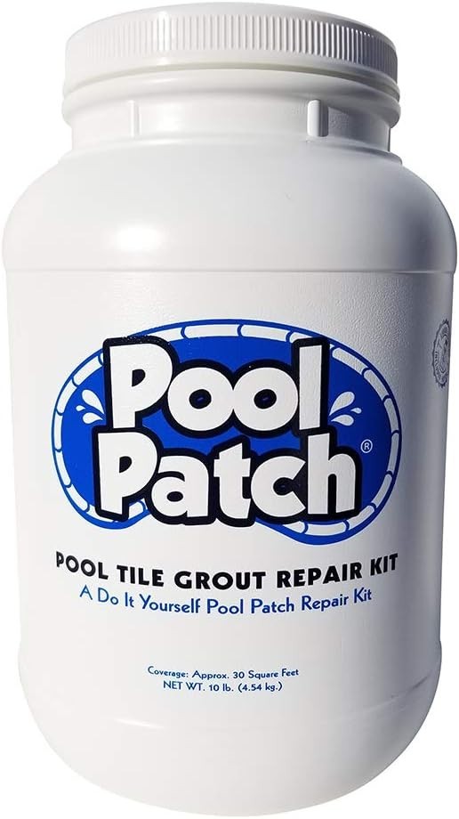 Innovative Pool Tile Grout Repair Kit – Waterproof 10 lb Tub for Quick Fixes