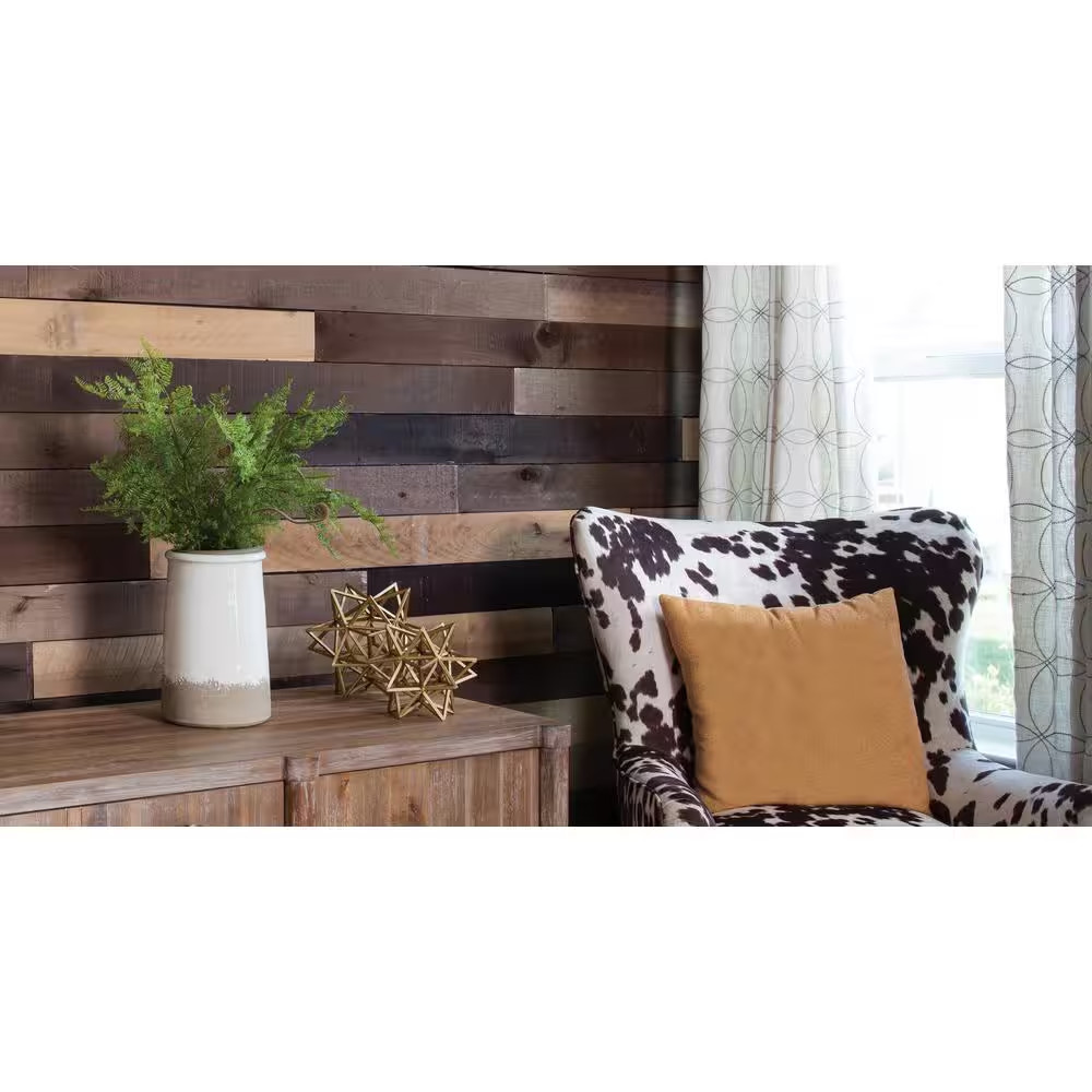 1/2 In. X 4 In. X 4 Ft. Weathered Hardwood Board (8-Piece)