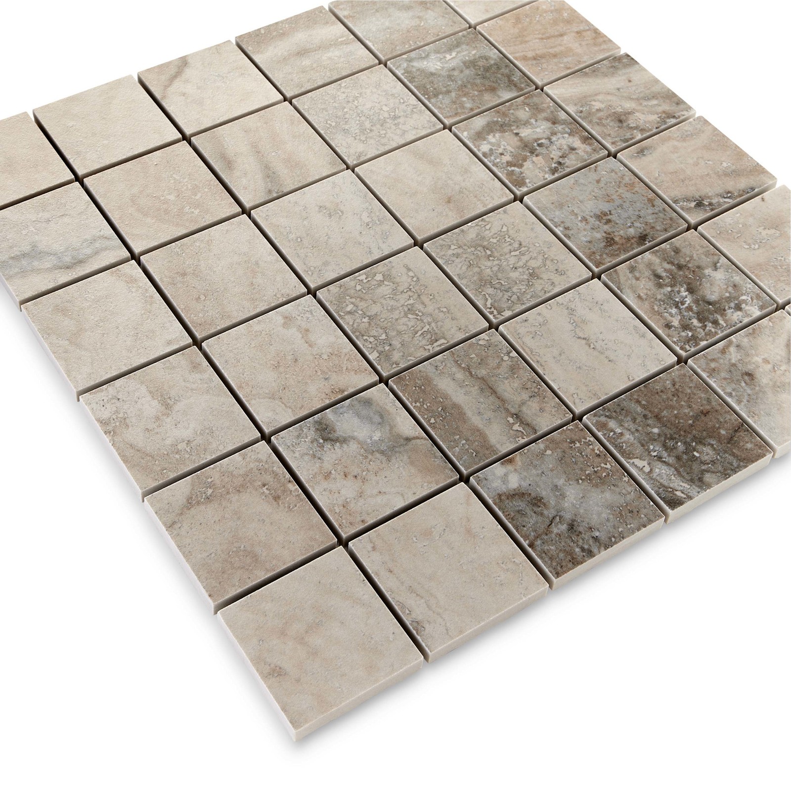 Cruz Bay Studio MKT61162 Tufo – 12″ x 12″ Square Floor and Wall – White