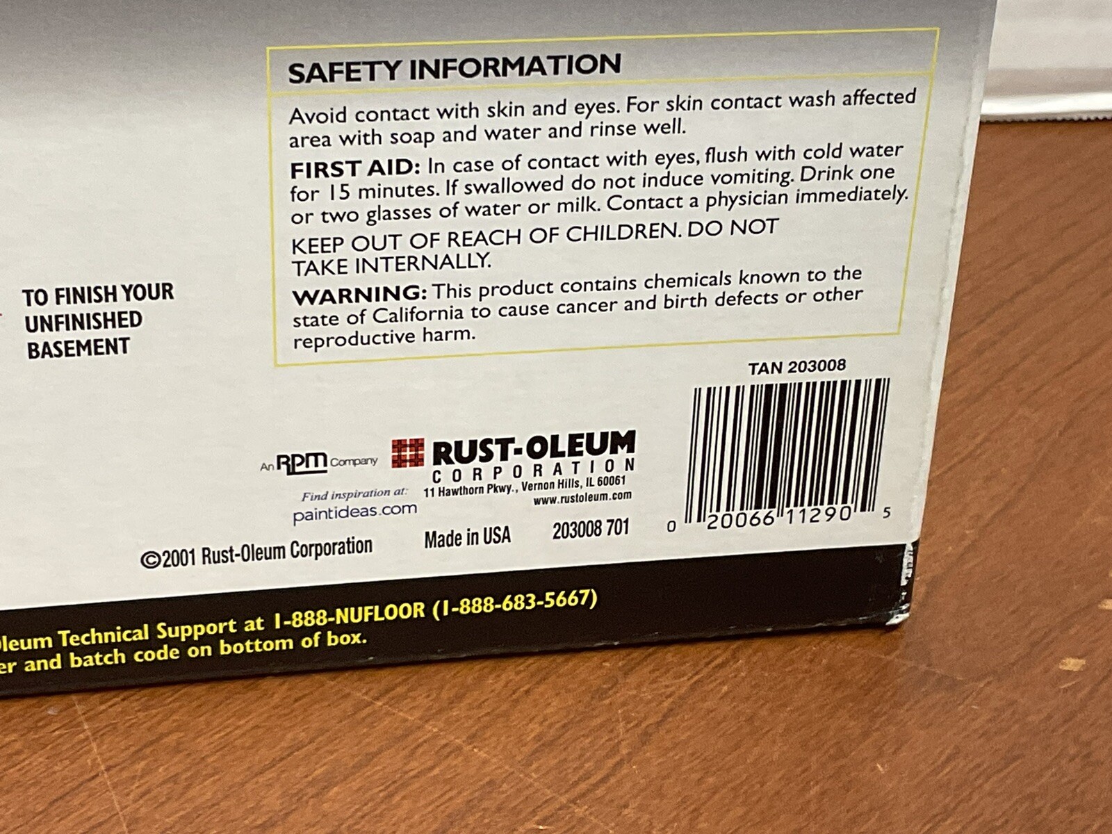 RUST-OLEUM EPOXYSHIELD 203008 Basement Floor Coating Kit, Tan, Satin