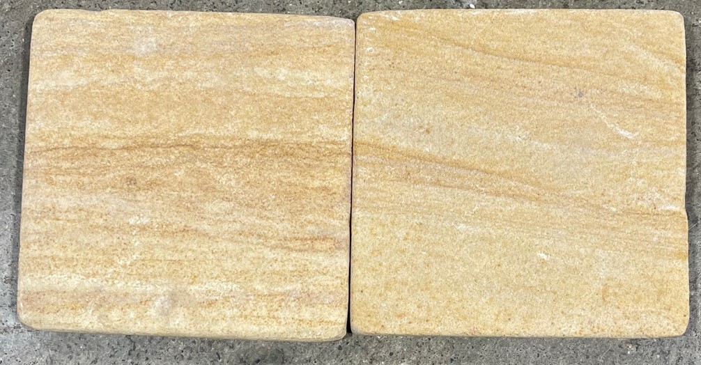 Tile Teakwood Tumbled Natural Stone Backsplash Border 4×4 Wall (1 Tile) T-82