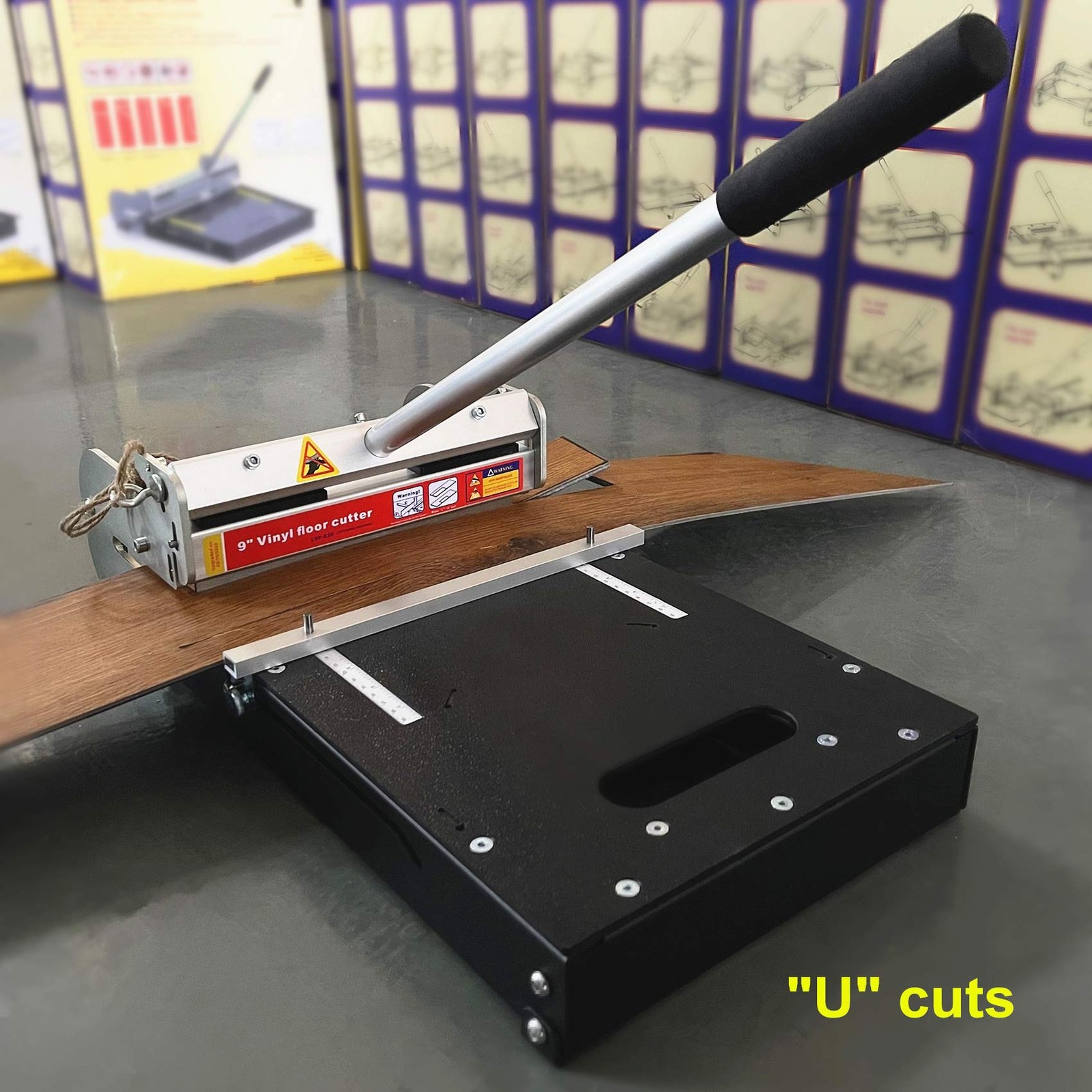 8.8″ Pro Vinyl Floor Cutter, Cuts All Types, LVP, SPC, RVP, LVT, VCT, PVC, WPC &