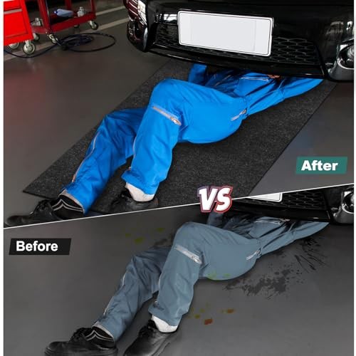 36″ x 60″ Oil Drip Mat for Garage Driveway, Reusable Floor Oil Spill Leak