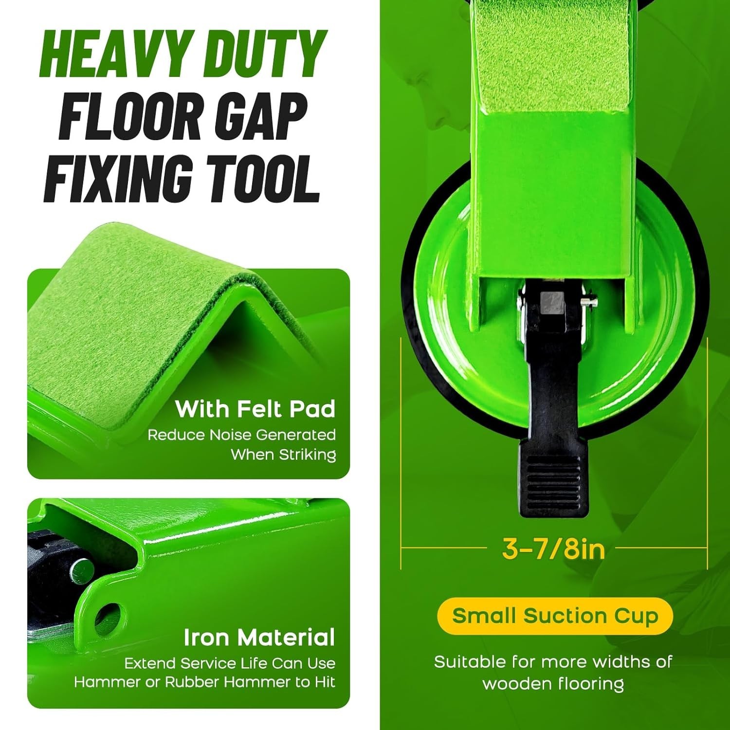Heavy Duty Floor Gap Fixer Tool, 45° Striking Surface Floor Gap Repair Tool with