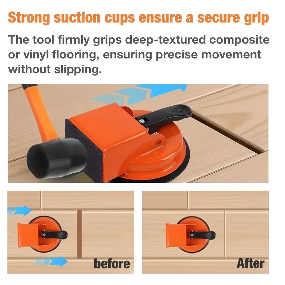 Floor Gap Fixer Strong Suction Cup Tool for Hardwood-Laminate and Vinyl Flooring