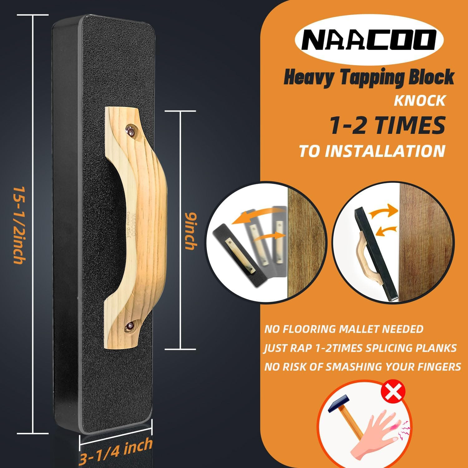 Laminate Flooring Tools,Vinyl Flooring Tools, Heavy Tapping Block, Heavy Pull Ba