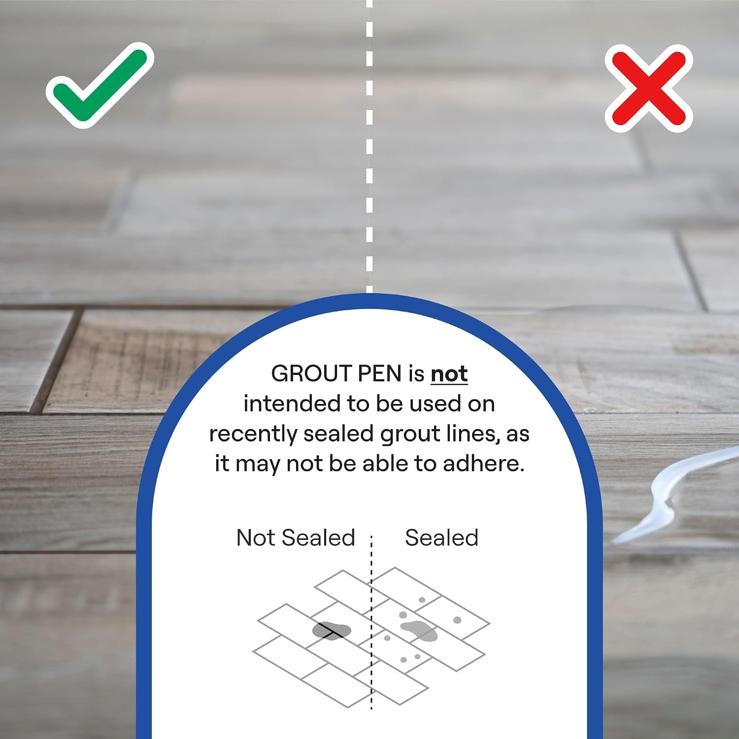 White Tile Grout Pen Waterproof Paint Marker Bathroom Kitchen Repair Restore