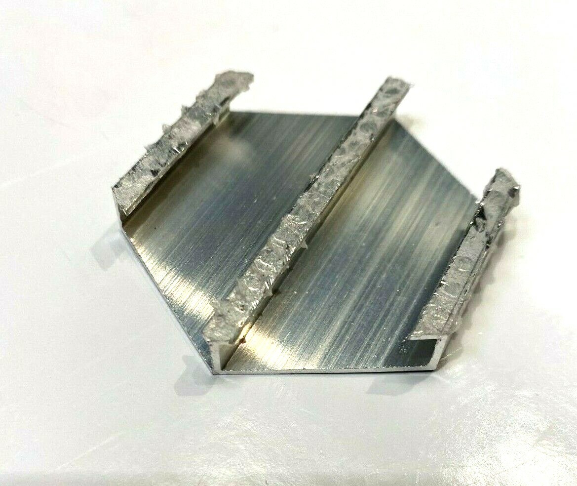 Brushed Aluminum 2 inch Hexagon Mosaic Backsplash Arts Crafts Tile (Pack of 10)