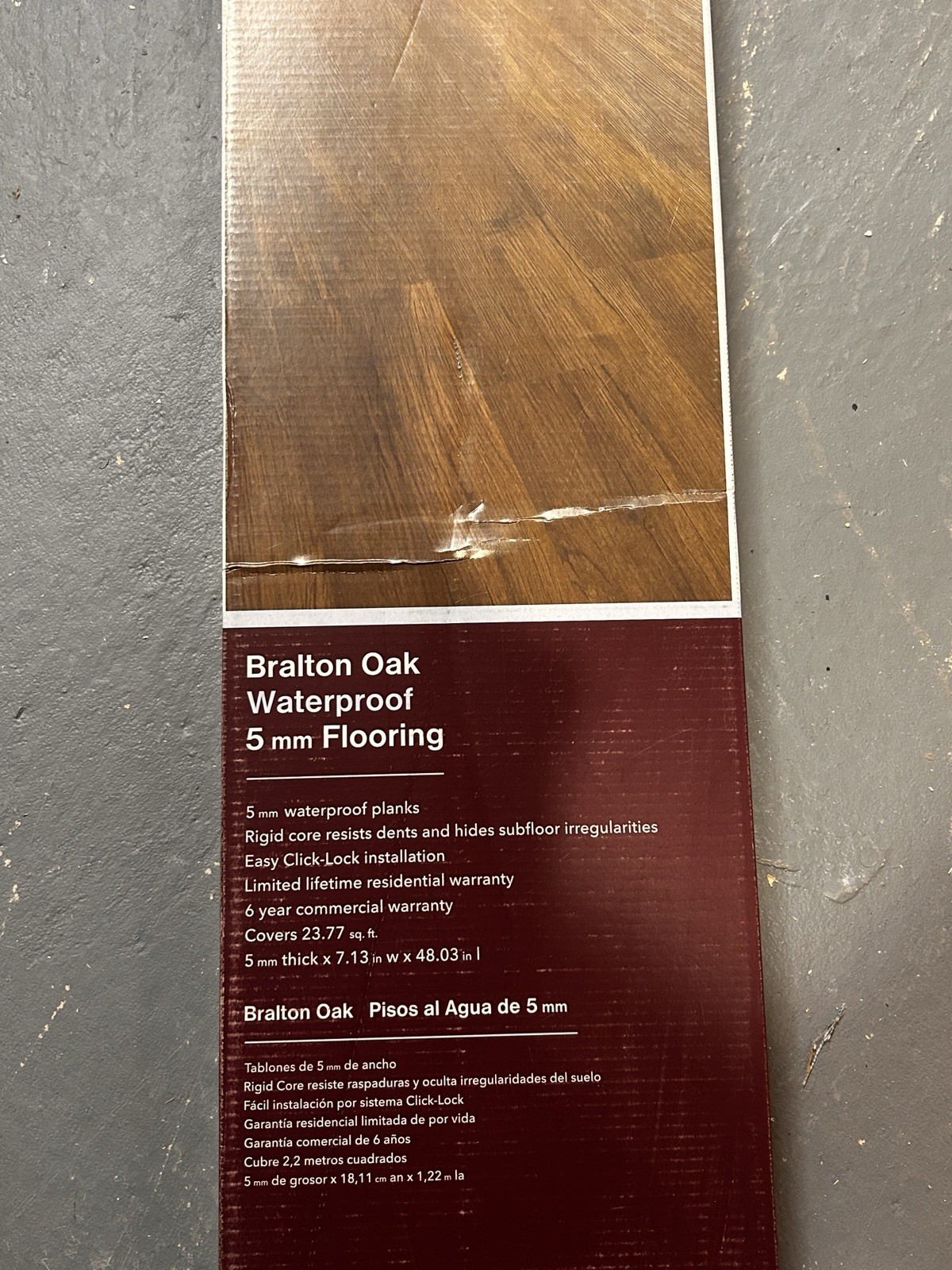 Bralton Oak Rigid Core Luxury Vinyl Plank Flooring