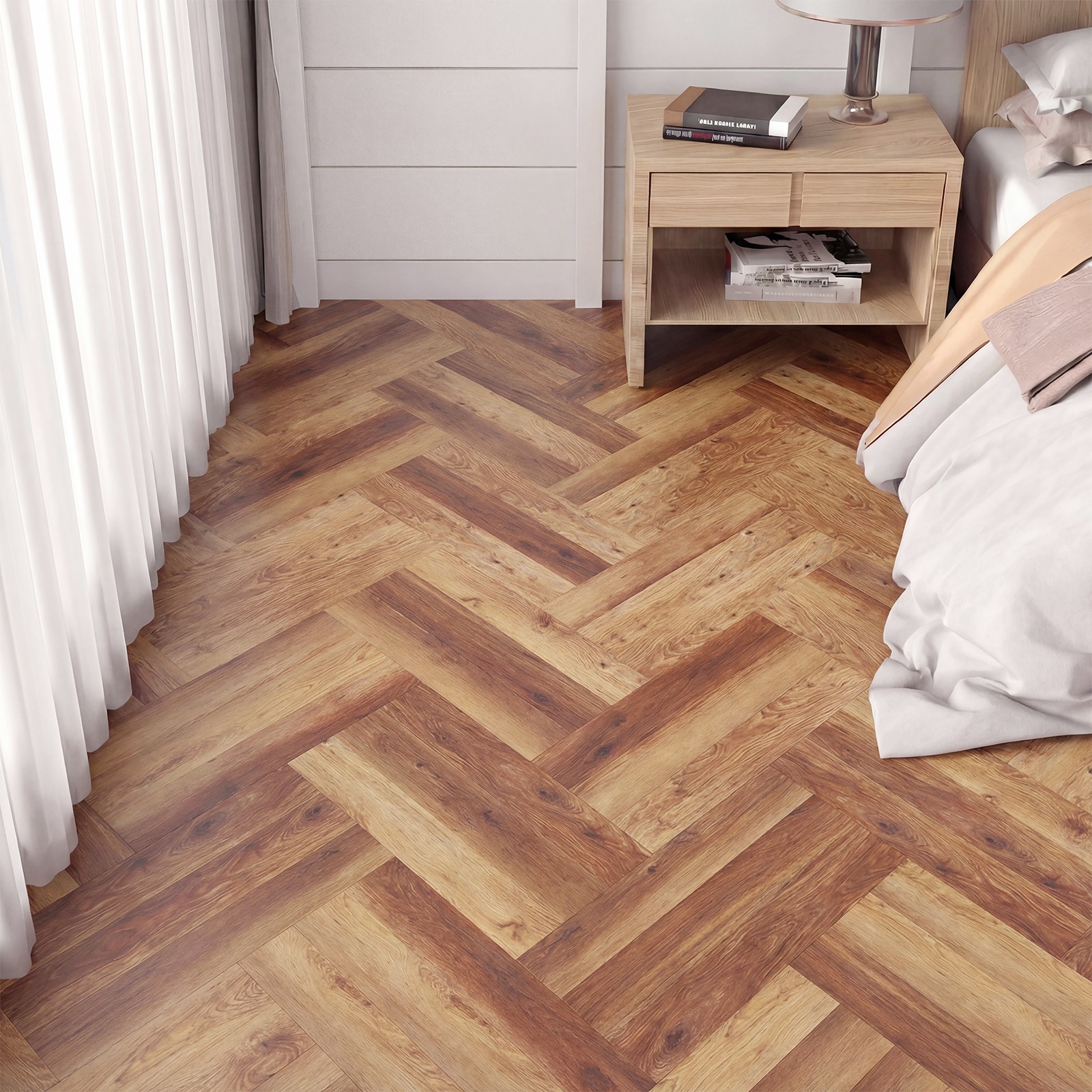 24-Pack 36 Sq.Ft Floor Tile Vinyl Flooring Waterproof Vinyl Plank Flooring