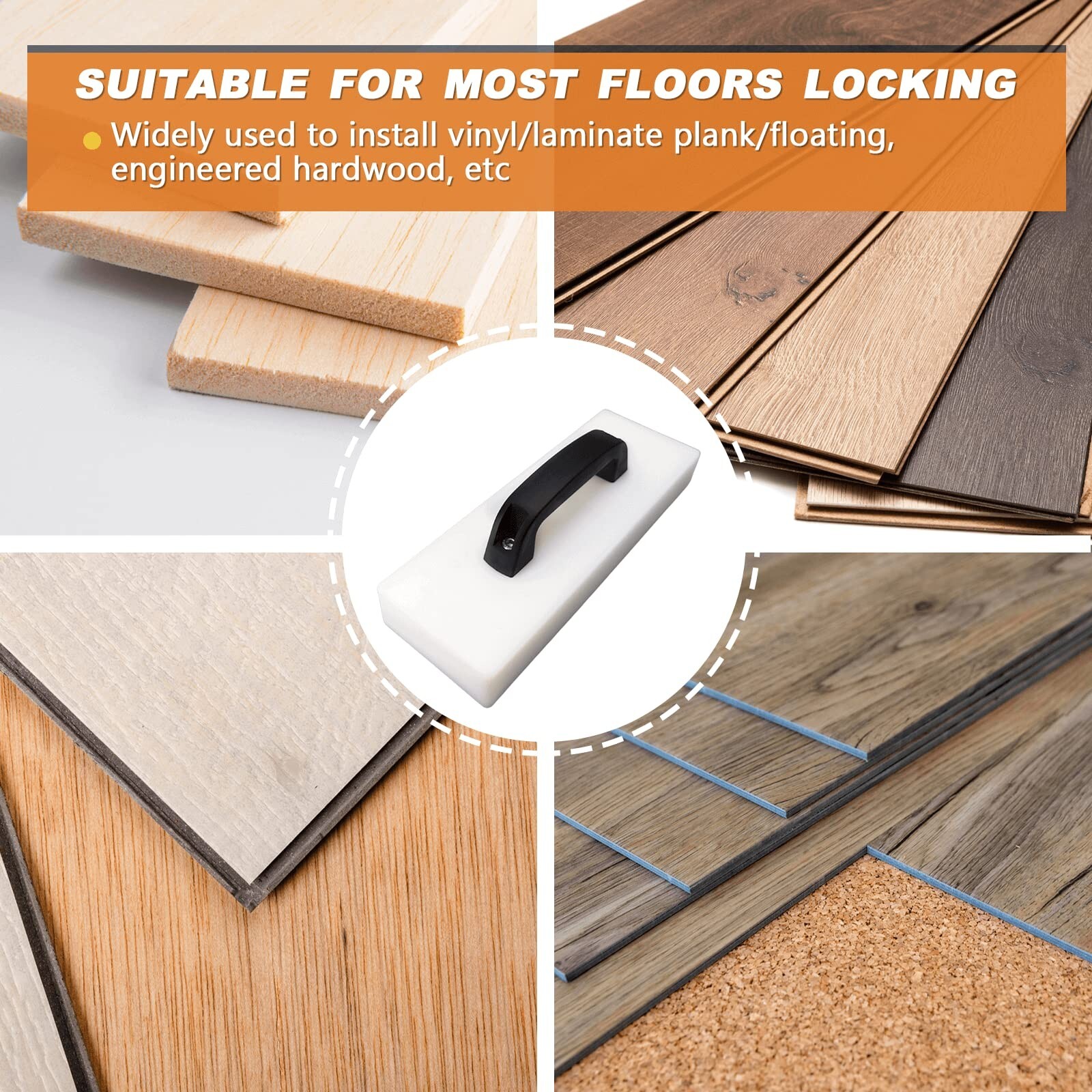 Heavy Duty Flooring Tapping Block – Suitable for Laminate, Vinyl, Hardwood & …