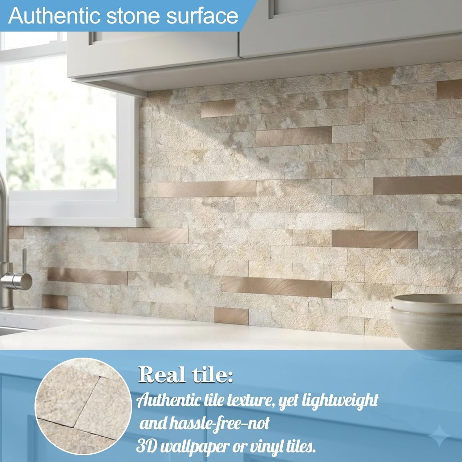2026 New Upgrade Peel and Stick Backsplash, Stick on Backsplash Tiles for Kit…