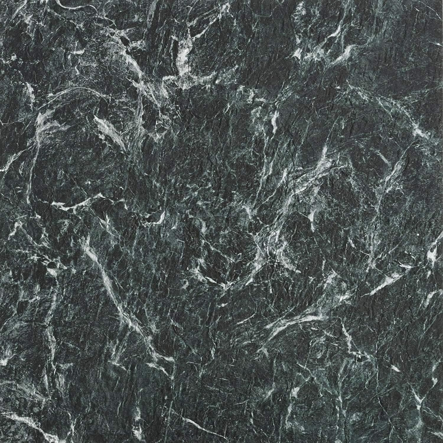 Verde Green Marble Peel & Stick Vinyl Floor Tiles – 10 Pack, 18″ x 18