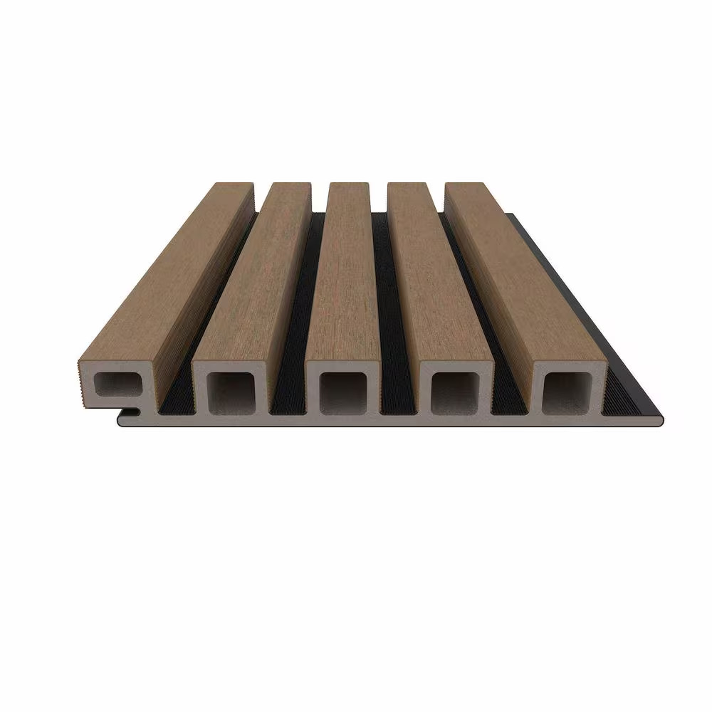 European Siding Norwegian Style plus Noir 7.7 In. X 96 In. Peruvian Teak Composi