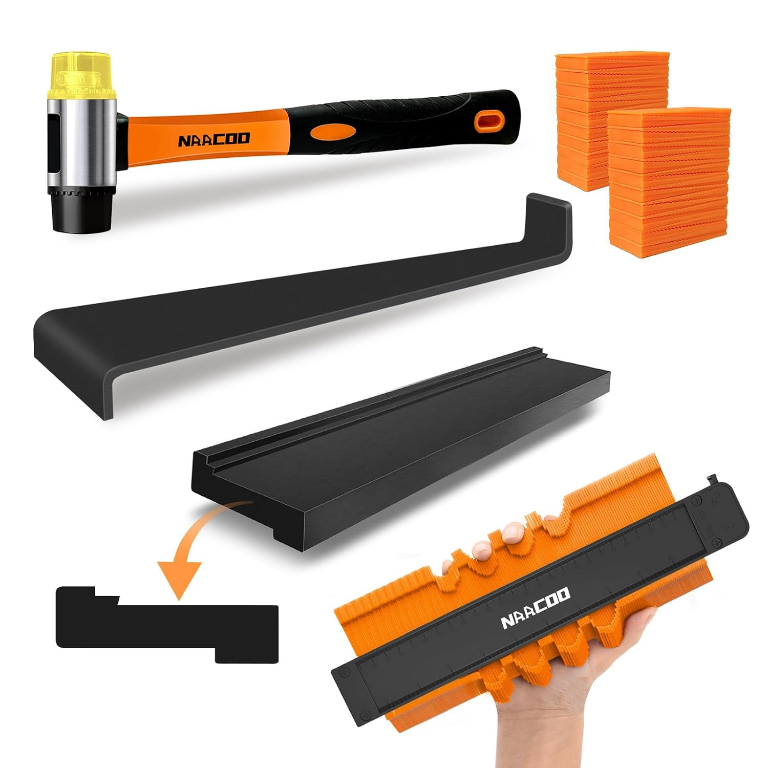 Laminate/Vinyl Flooring Tools, Tapping Block for Vinyl Plank Flooring-Double Sid