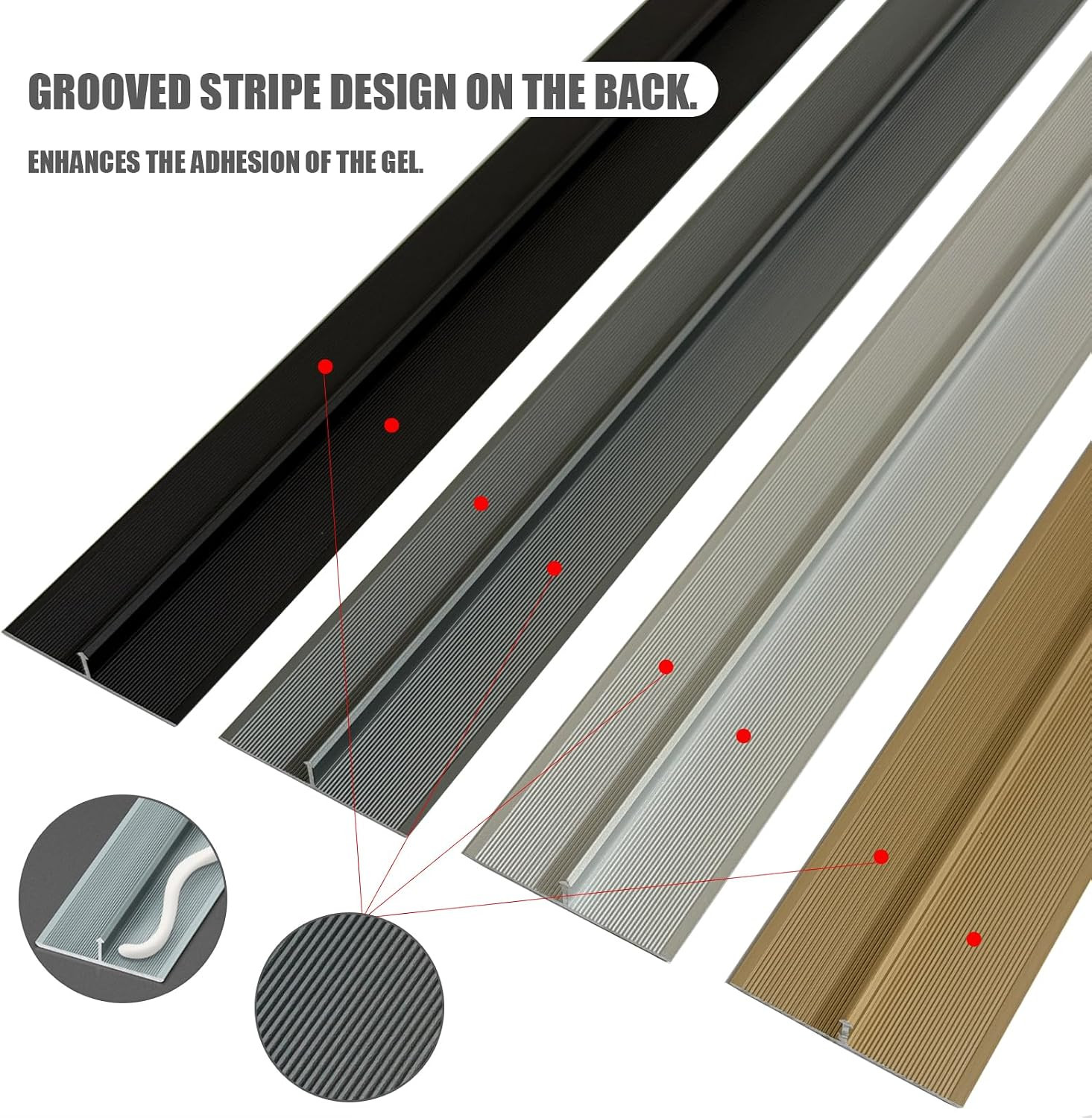 Aluminum T Molding Floor Transition Strip,Door Threshold Strip,Flat Flooring Div