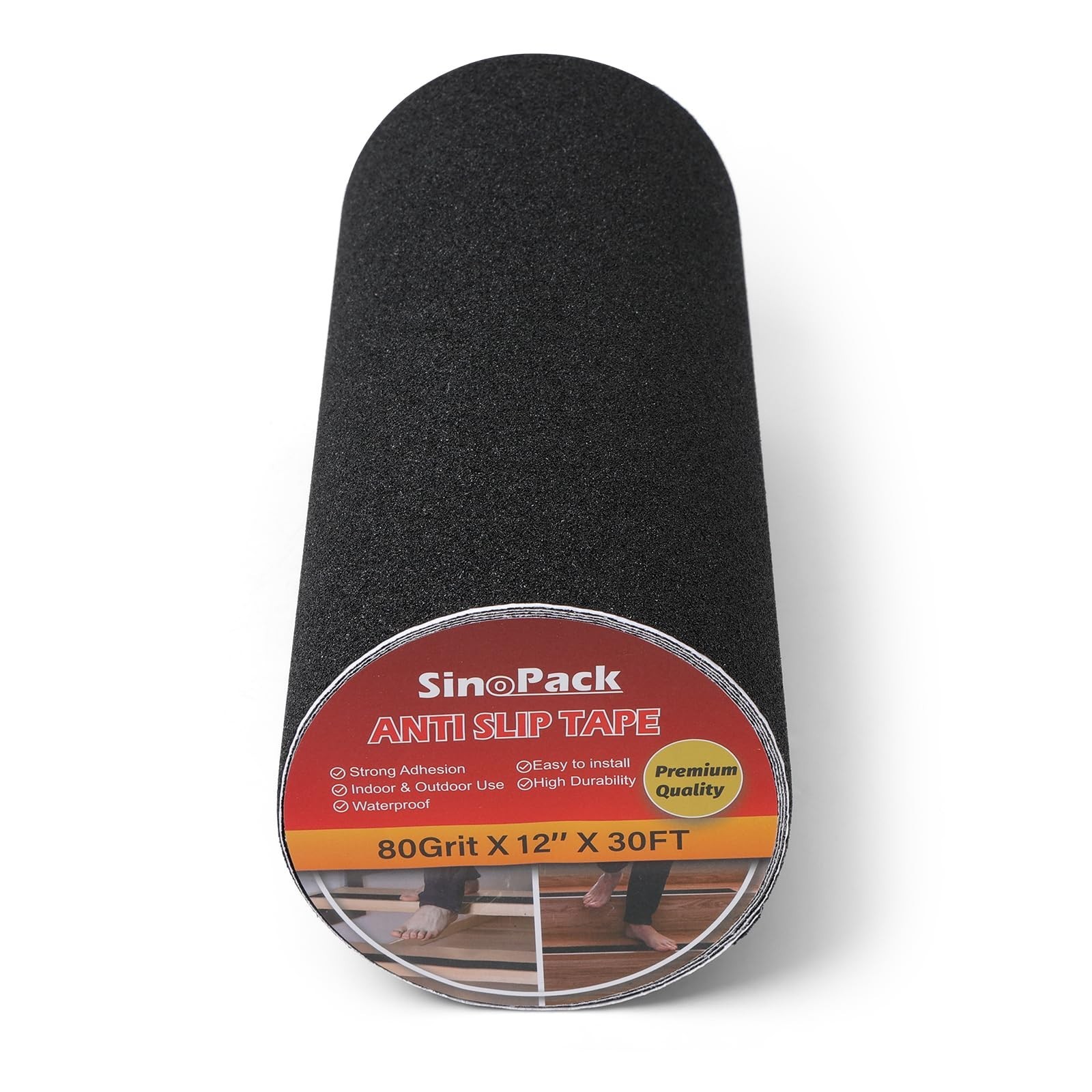 Anti Slip Tape Black – 12Inch x 30FT Non Skid Ramp for Outdoor, High Traction…