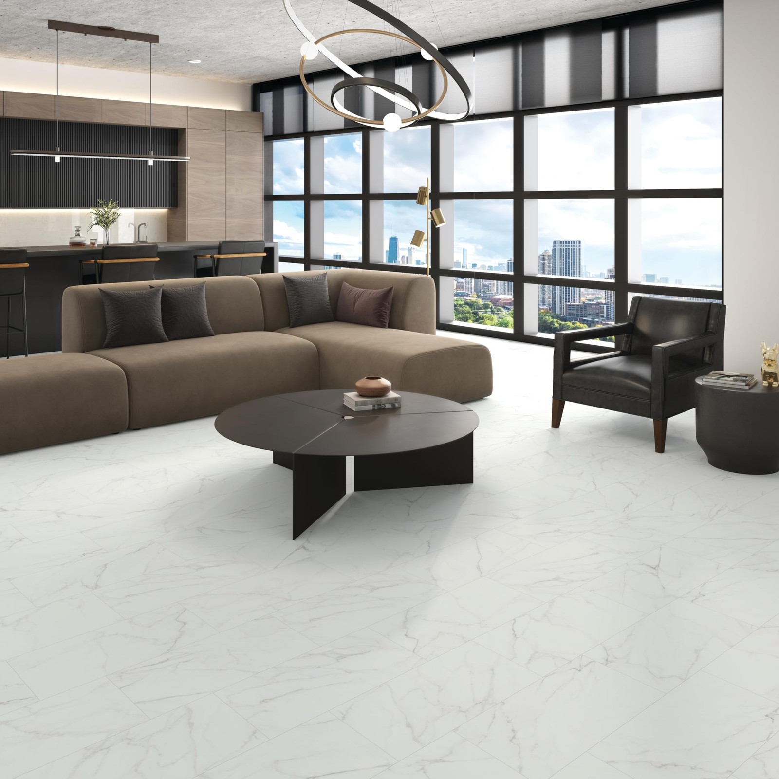 Daltile Grantshire 12″ x 24″ 5.0 MM Glue Down Luxury Vinyl Flooring 12 PCS Pe…