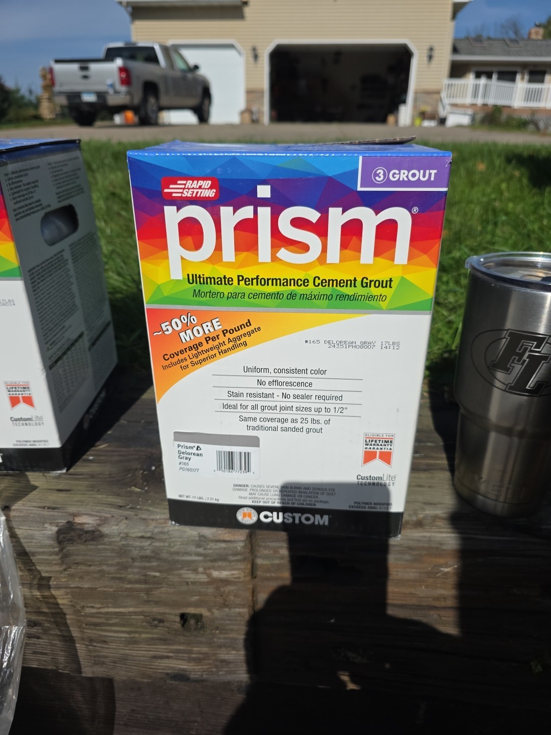 Custom Prism Grout Color Delorean Gray