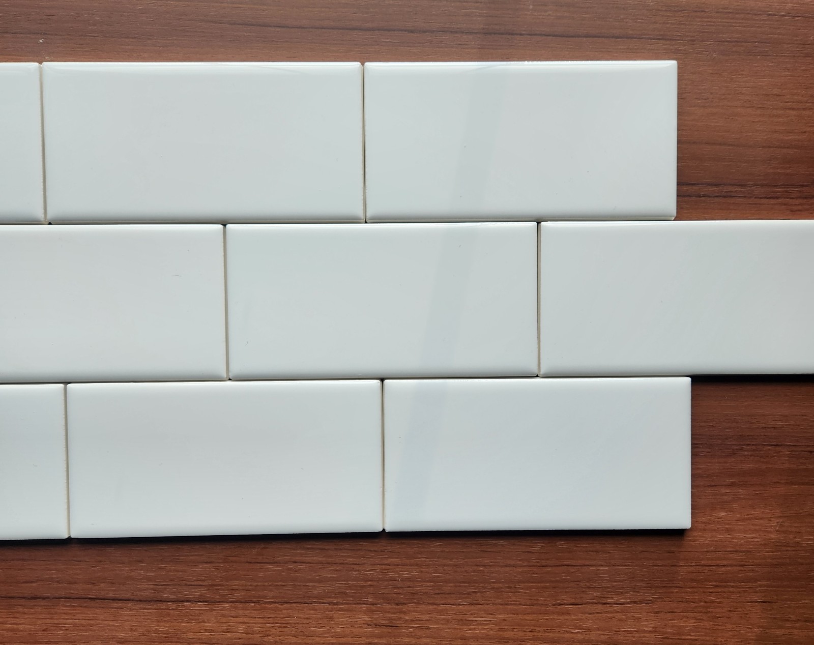 (50) American Olean Ice White #0025 Ceramic Subway Tile 3 x 6″ Inch Lot of 50