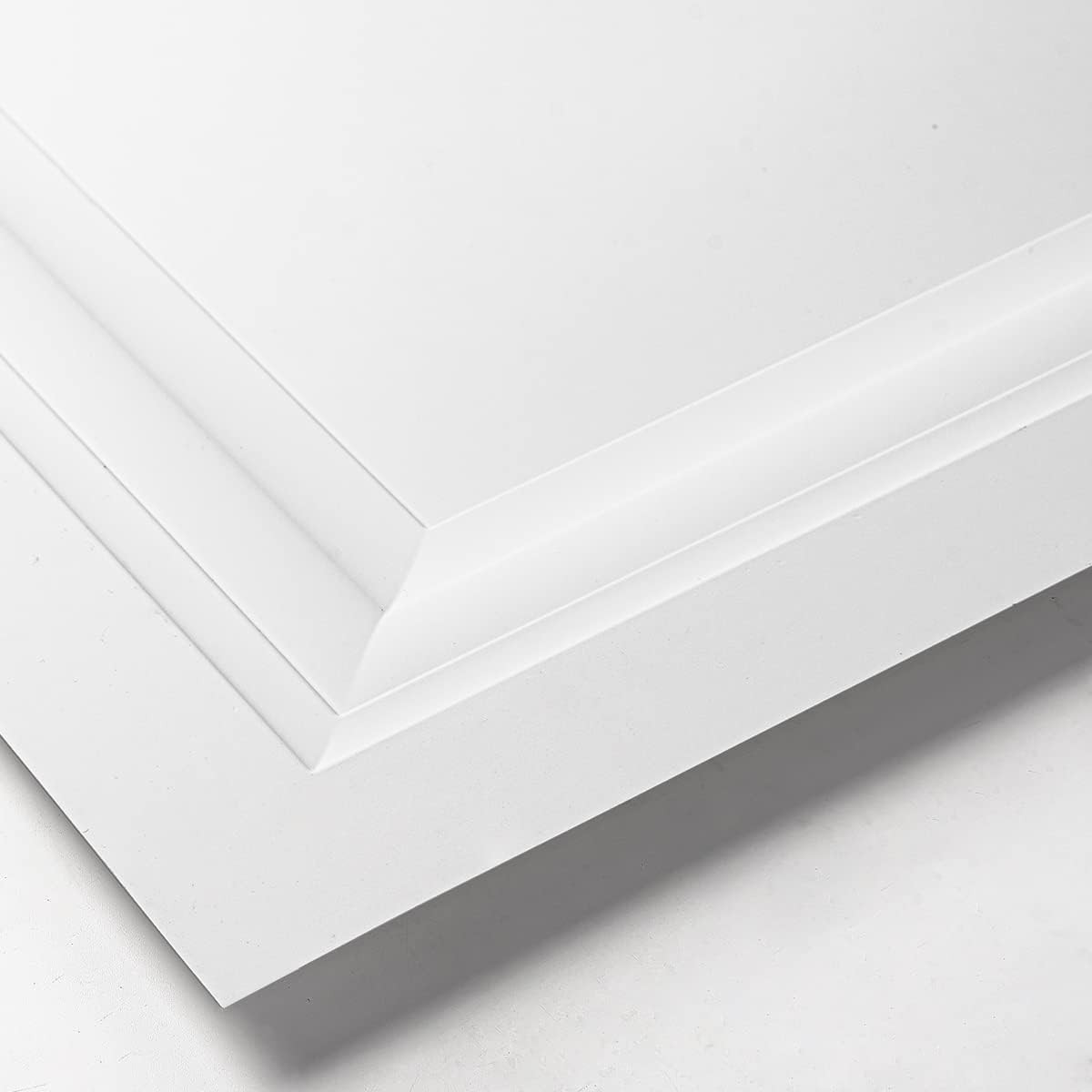 12-Pack 2×2 Ft White PVC Drop Ceiling Tiles for 15/16″ Grid System