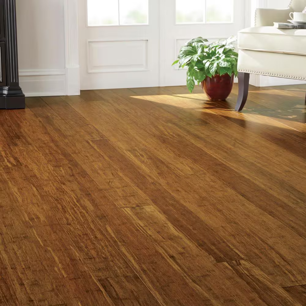 Harvest 3/8 In. T X 4.9 In. W Strand Woven Engineered Bamboo Flooring (24.6 Sqft