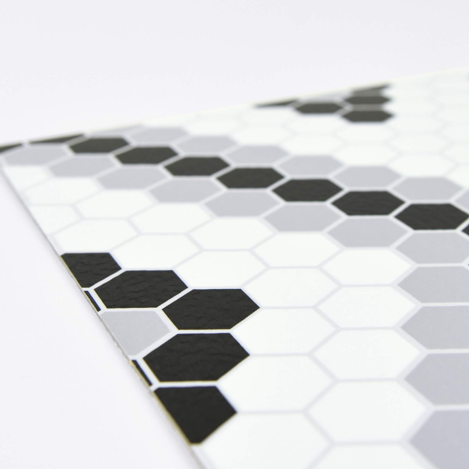 FP2950 Leyton Peel Stick Floor Tiles Black Vinyl Flooring Waterproof Home Decor