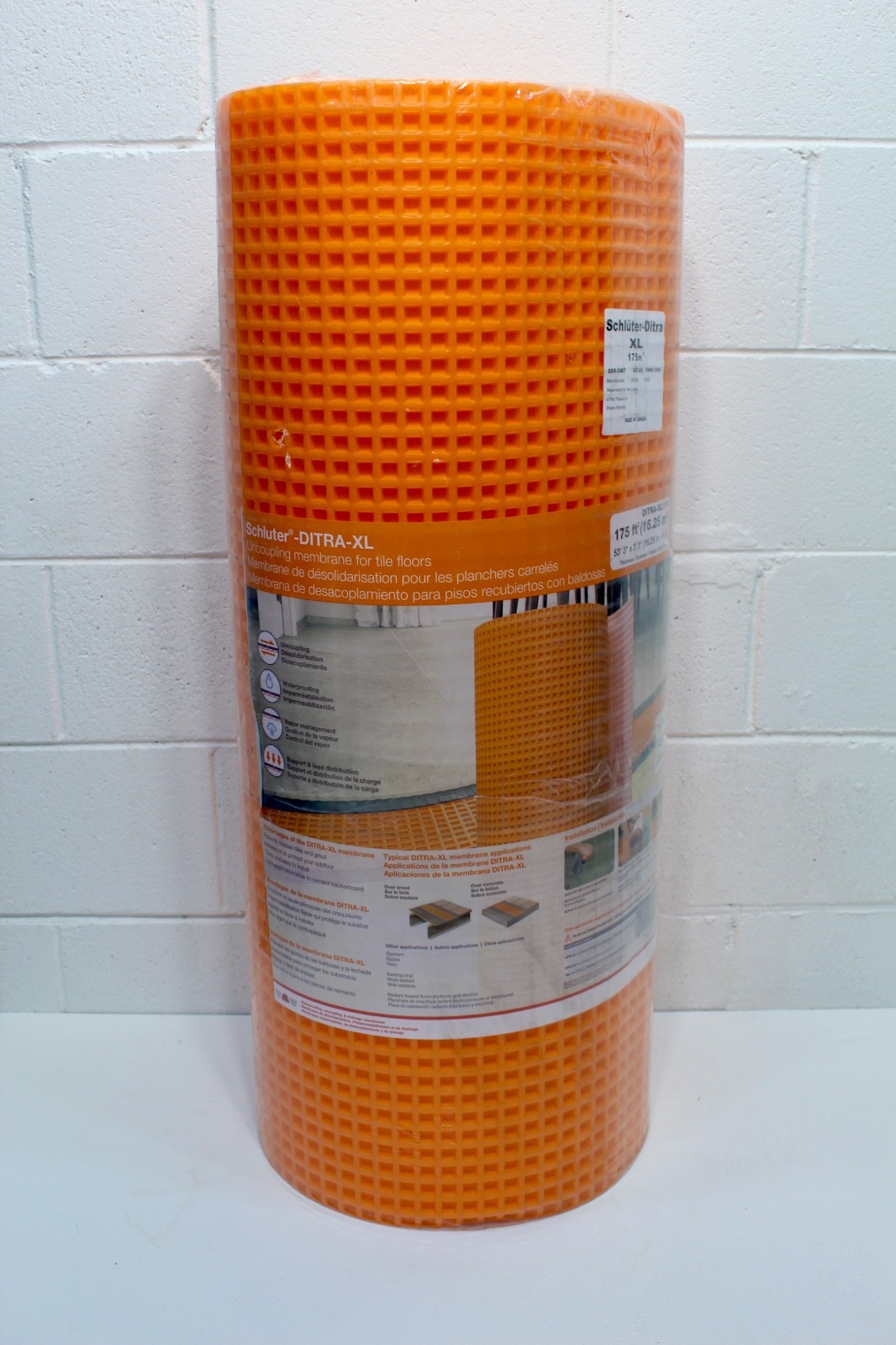 Schluter DITRA-XL Uncoupling Membrane – 3’3″ x 53′ 3″ 175 sq. ft., DITRA-XL175