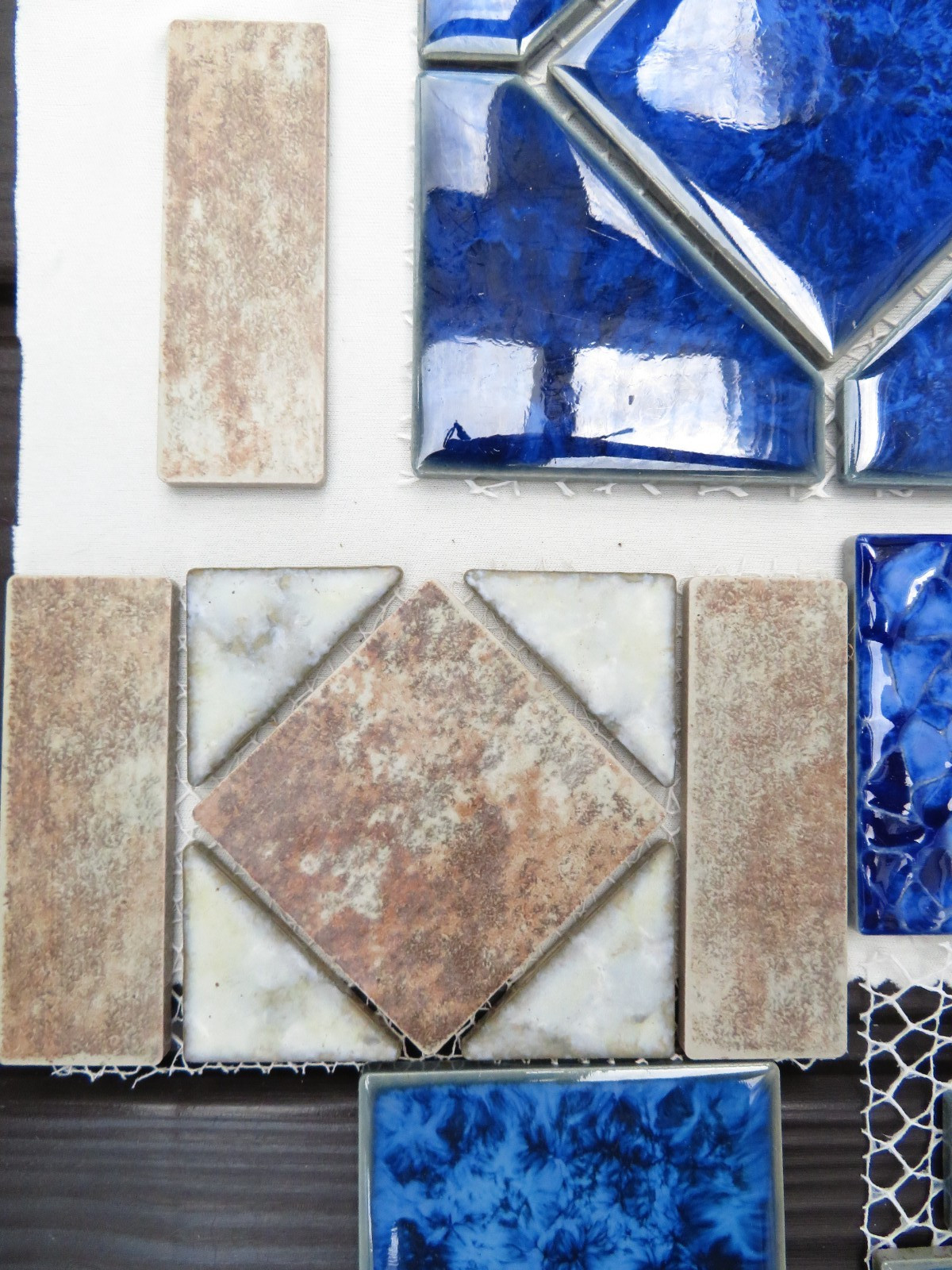 Tiles Weatherproof Assorted Craft Blues Tan Dark Light Textured & Smooth Pool