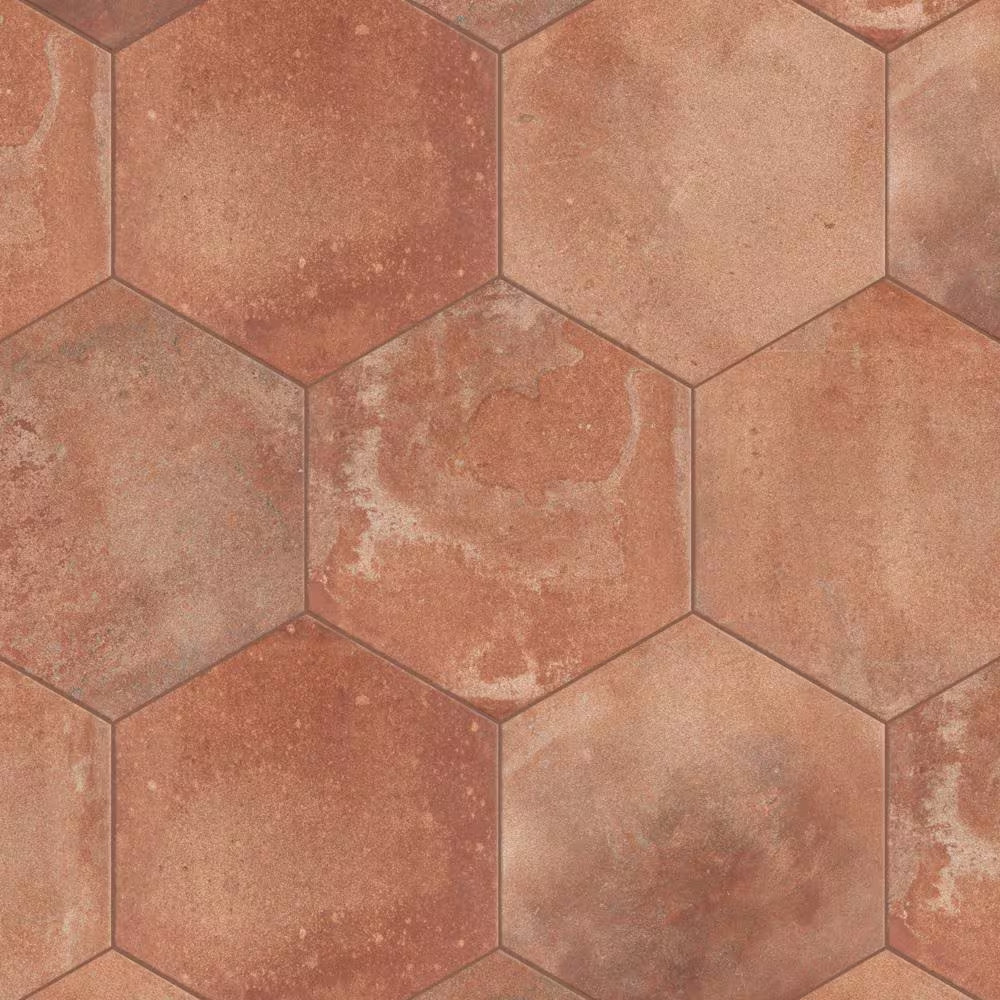 Americana Boston Hex North 14-1/8 In. X 16-1/4 In. Porcelain Floor and Wall Tile