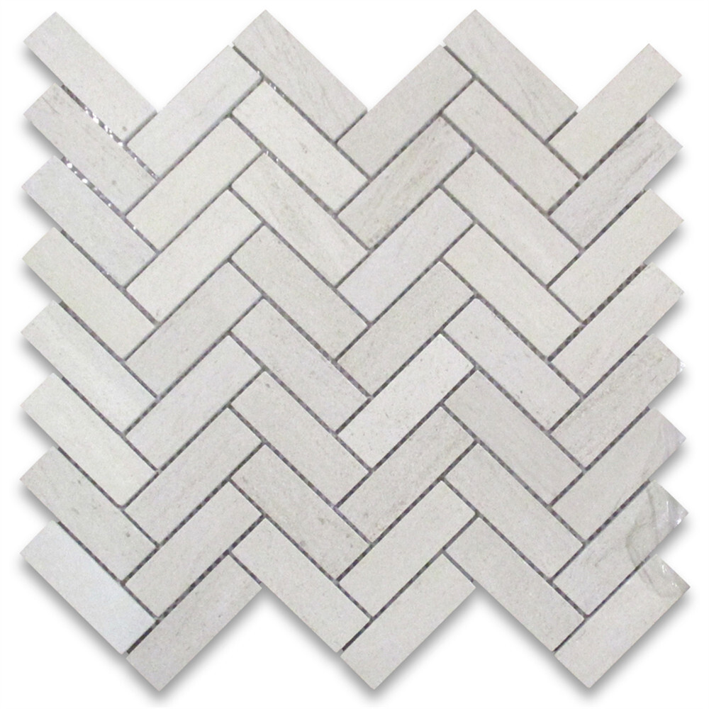 H72XH Golden Beach Moleanos Beige Limestone 1×3 Herringbone Tile Honed
