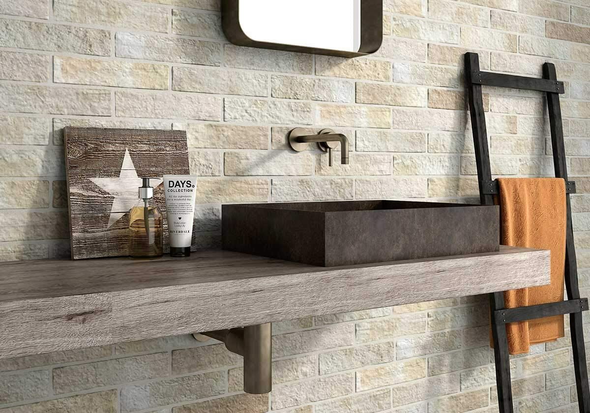 2.5″ x10″ Manhattan Kraft Blend Brick Porcelain Tile (BOX OF 10)