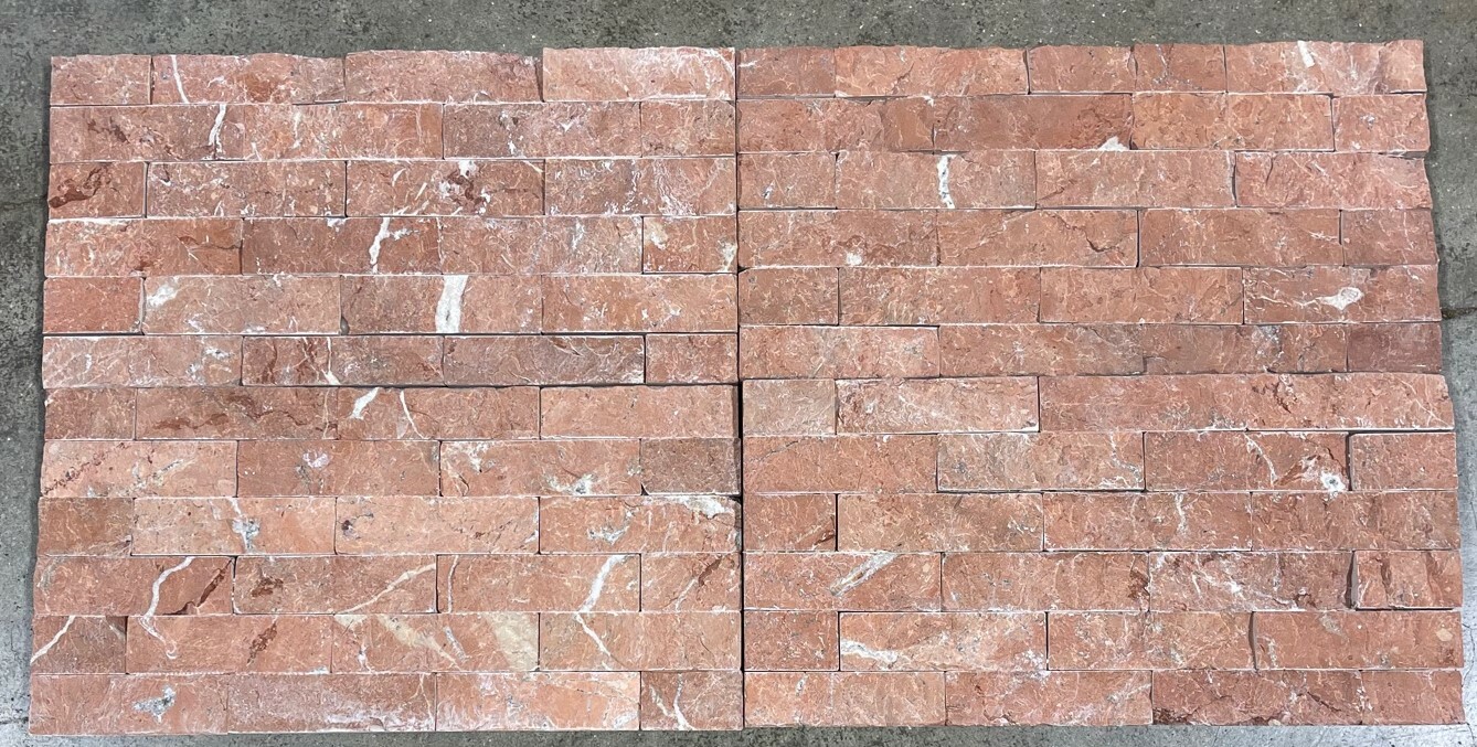 Tile Rojo Alicante Natural Stone Backsplash About 3×3 SAMPLE PIECE TS-80