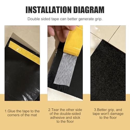 Car Oil Spill Mat, Slip-Resistant & Absorbent Heavy-Duty Garage Floor Mat,