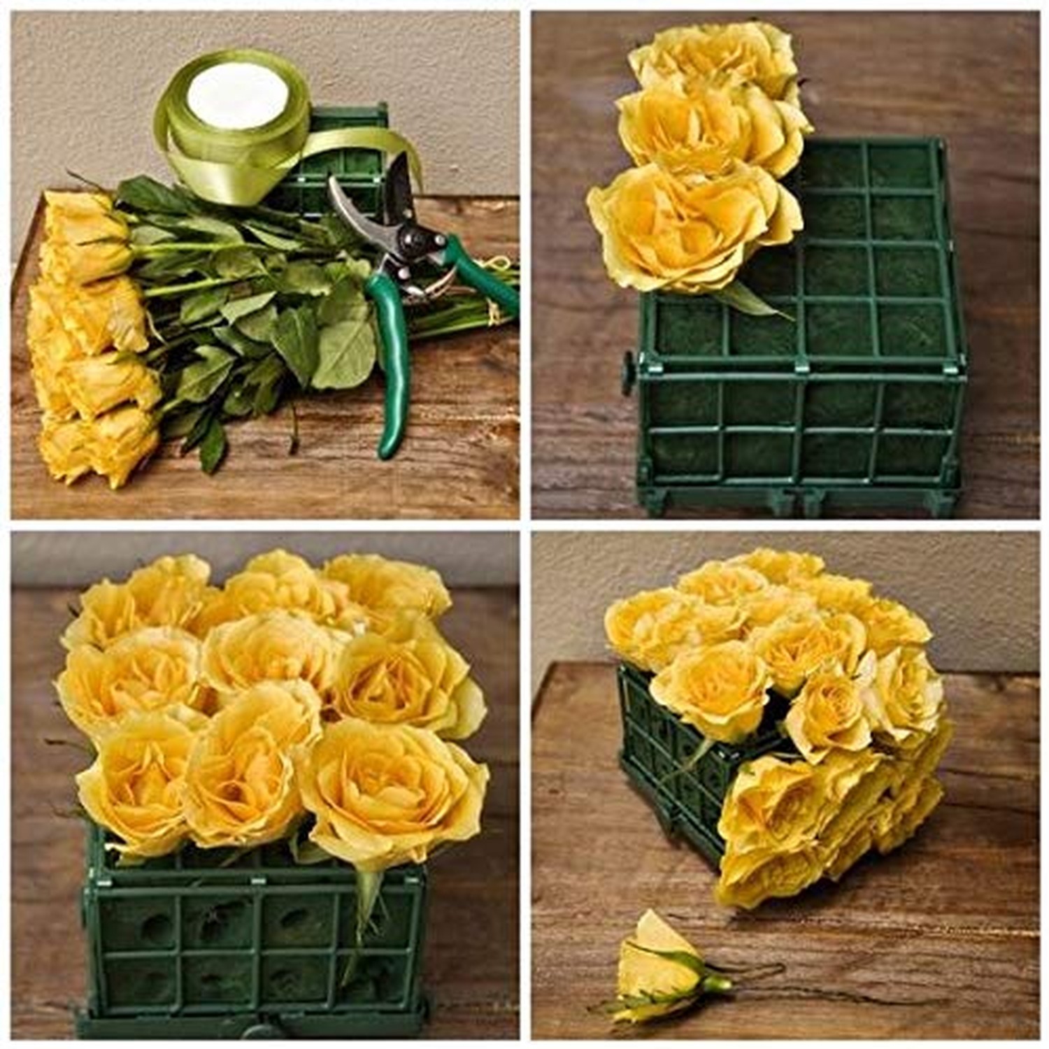 Crafare 6x3x2.5 Inch Wet Floral Foam Blocks Rectangle Small Size Foam Bricks …