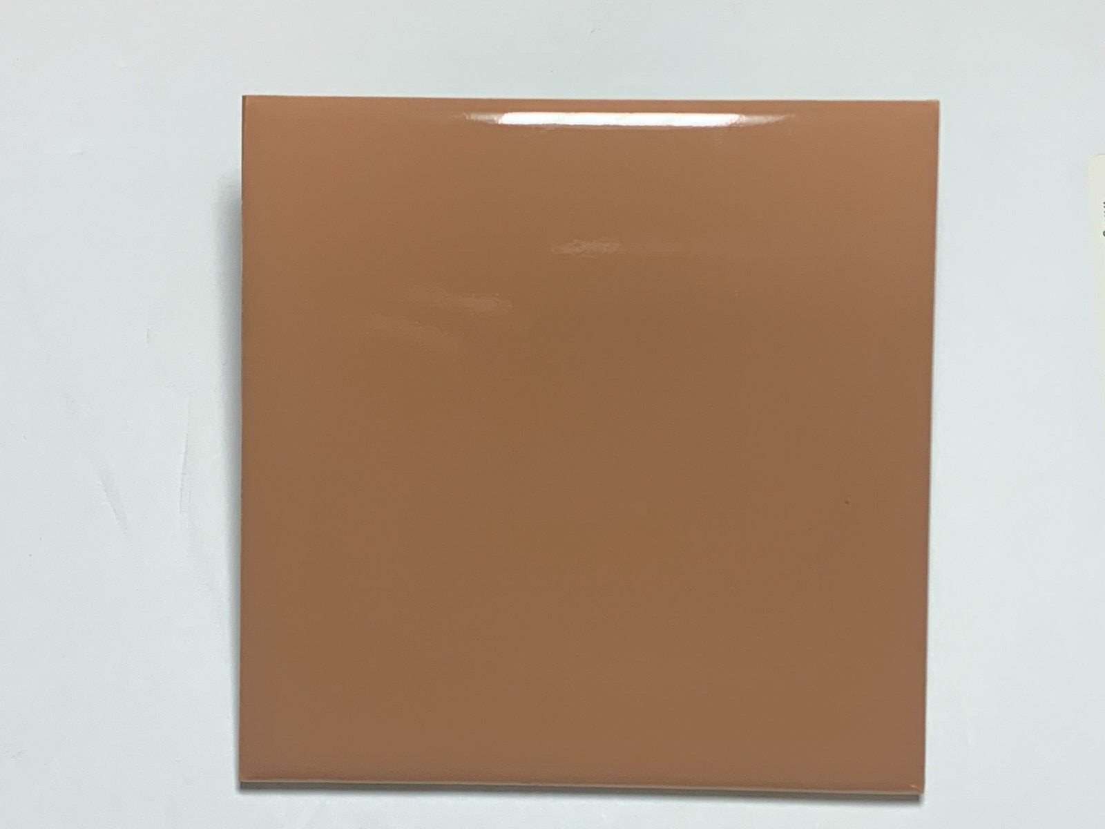 Vintage Wenczel Tile Co Ceramic Cinnamon Gloss 4 5/16″ x 4 5/16″
