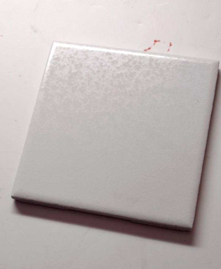 1 Wall Tile US Ceramic 724764 343004 Square 4-1/4″ Crystalline Off White Vintage